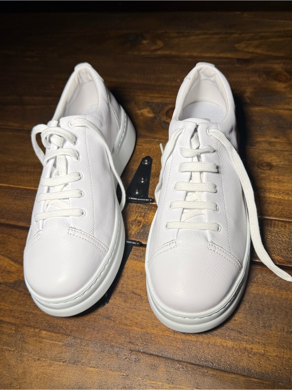 Camper Women's White Leather Lace-Up Sneakers